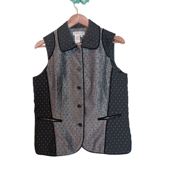 Coldwater Creek | Patchwork Vest | Small - Picture 1 of 8